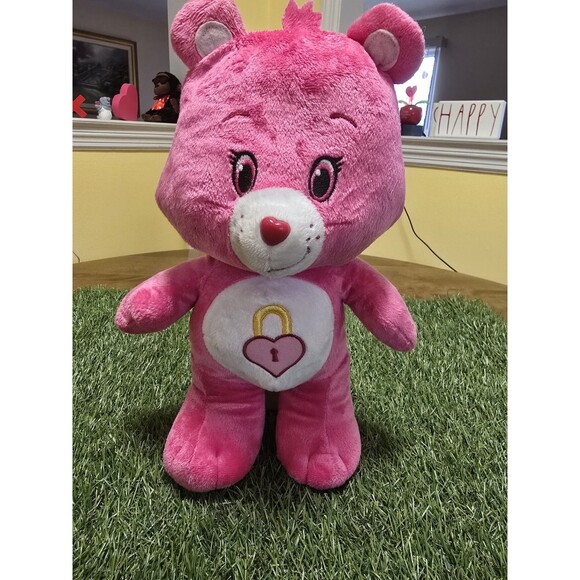 Care Bears Secret Bear 2016 Pink Plush Kelly Toys Damage On Bottom Of One Foot - Picture 1 of 15